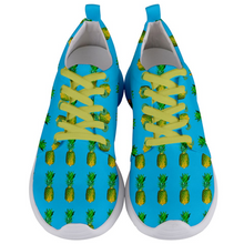 Load image into Gallery viewer, Men&#39;s blue pineapple shoes front