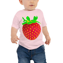 Load image into Gallery viewer, Strawberry Baby Cotton Short Sleeve T Shirt Pink Front