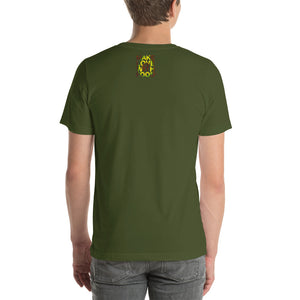 Avocado Men's Cotton Short Sleeve T Shirt Olive Back