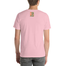 Load image into Gallery viewer, Carrot Heart Men&#39;s Cotton Short Sleeve T Shirt Pink Back