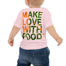 Load image into Gallery viewer, Carrot Heart Baby Jersey Short Sleeve T Shirt Pink Back