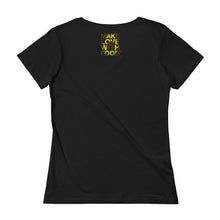 Load image into Gallery viewer, Avocado Women&#39;s Scoopneck Cotton T Shirt Black Back