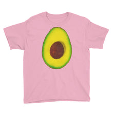 Load image into Gallery viewer, Avocado Youth Cotton Short Sleeve T Shirt Charity Pink Front