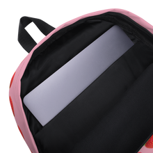 Load image into Gallery viewer, Strawberry Pink Backpack inside