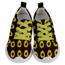 Load image into Gallery viewer, Maroon Avocado Kids Lightweight Sports Shoes Front