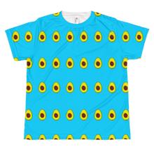 Load image into Gallery viewer, Avocado All Over Youth and Kids Short Sleeve T Shirt blue front