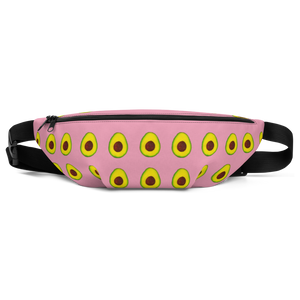 avocado pink kids fanny pack front