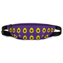 Load image into Gallery viewer, avocado purple kids fanny pack front