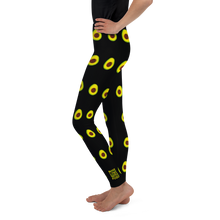 Load image into Gallery viewer, Avocado Youth and Kids Leggings black side