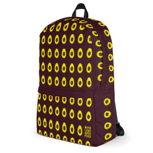 Avocado Kids and Toddler Maroon Backpack side