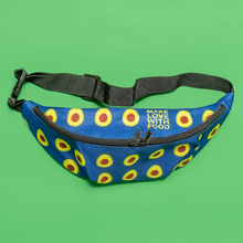 Load image into Gallery viewer, avocado blue kids fanny pack top