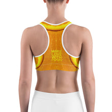 Load image into Gallery viewer, Orange Sacral Chakra Women&#39;s Yoga Sports Bra back