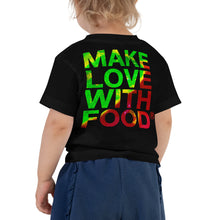 Load image into Gallery viewer, Strawberry Toddler Cotton Short Sleeve T Shirt Black Back