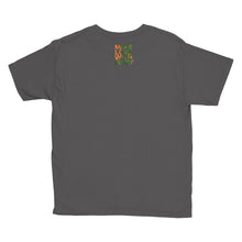 Load image into Gallery viewer, Carrot Heart Youth Cotton Short Sleeve T Shirt Charcoal Back