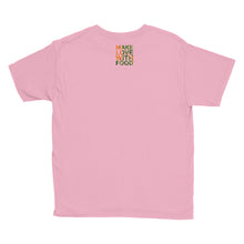 Load image into Gallery viewer, Carrot Heart Youth Cotton Short Sleeve T Shirt Charity Pink Back