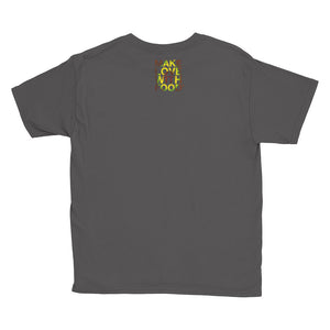 Avocado Youth Cotton Short Sleeve T Shirt Charcoal Front