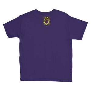 Avocado Youth Cotton Short Sleeve T Shirt Purple Back