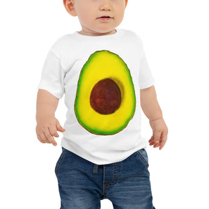 Avocado Baby Cotton Short Sleeve T Shirt White Front