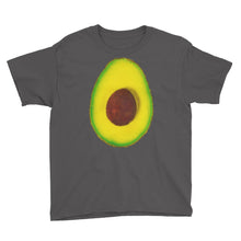 Load image into Gallery viewer, Avocado Youth Cotton Short Sleeve T Shirt Charcoal Front