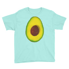 Load image into Gallery viewer, Avocado Youth Cotton Short Sleeve T Shirt Teal Ice Front