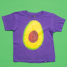 Load image into Gallery viewer, Avocado Youth Cotton Short Sleeve T Shirt Purple Front