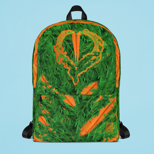 Carrot Heart Kids and Toddler Backpack Front