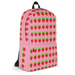 Strawberry Pink Backpack side