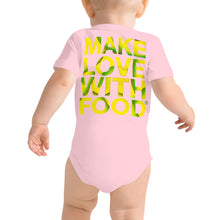 Load image into Gallery viewer, Avocado Baby Short Sleeve Cotton Onesie Pink Back