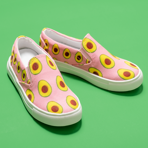 Pink Avocado Kids Slip-On shoe side