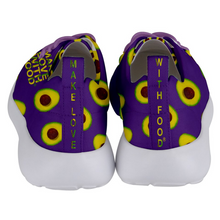 Load image into Gallery viewer, Purple Avocado Women&#39;s Lightweight Sports Shoes Back