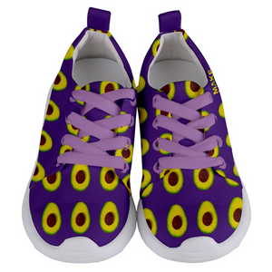Purple Avocado Kids Lightweight Sports Shoes Front