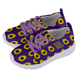 Purple Avocado Kids Lightweight Sports Shoes Side