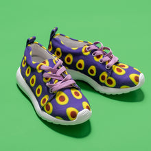 Load image into Gallery viewer, Purple Avocado Kids Lightweight Sports Shoes Side