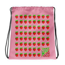 Load image into Gallery viewer, Strawberry Drawstring Bag
