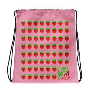 Strawberry Drawstring Bag