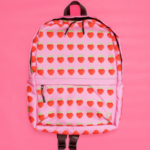 Load image into Gallery viewer, Strawberry Pink Backpack Front 2