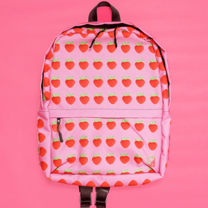 Strawberry Pink Backpack Front 2