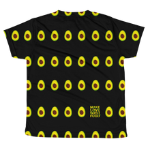Load image into Gallery viewer, Avocado All Over Youth and Kids Short Sleeve T Shirt black back
