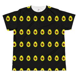 Avocado All Over Youth and Kids Short Sleeve T Shirt black front