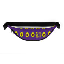Load image into Gallery viewer, avocado purple kids fanny pack top