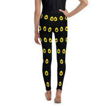Load image into Gallery viewer, Avocado Youth and Kids Leggings black back
