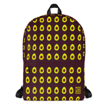 Load image into Gallery viewer, Avocado Kids and Toddler Maroon Backpack Front