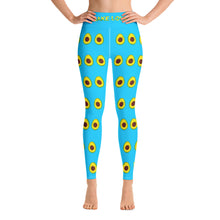 Load image into Gallery viewer, Avocado Women&#39;s Yoga Workout Leggings Blue Front