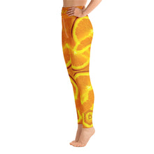 Load image into Gallery viewer, Orange Sacral Chakra Women&#39;s Yoga Workout Leggings side