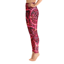 Load image into Gallery viewer, Pomegranate Root Chakra Women&#39;s Yoga Workout Leggings side