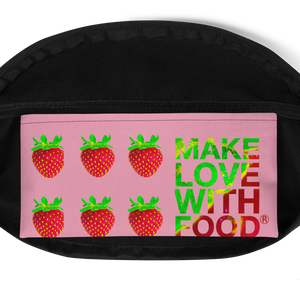 Strawberry Fanny Pack inside pocket